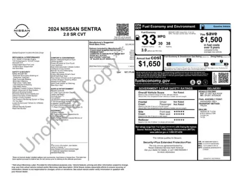 Photos of 2024 Nissan Sentra SR for sale in Tulsa, OK at Jim Norton T-Town Chevrolet