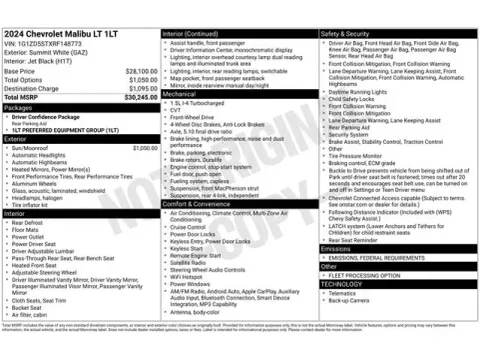 Another view of 2024 Chevrolet Malibu LT for sale in Tulsa, OK at Jim Norton T-Town Chevrolet