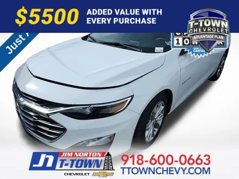 White 2024 Chevrolet Malibu LT for sale in Tulsa, OK