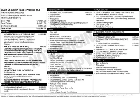 Another view of 2023 Chevrolet Tahoe Premier for sale in Tulsa, OK at Jim Norton T-Town Chevrolet