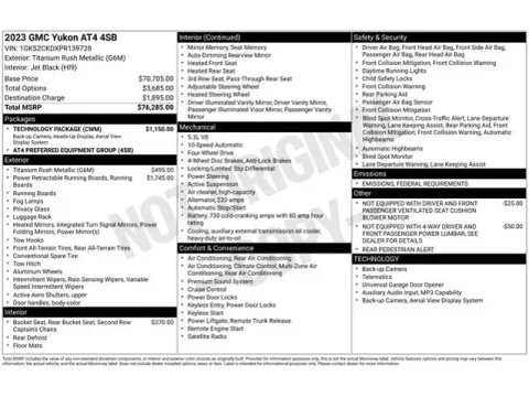 Another view of 2023 GMC Yukon AT4 for sale in Tulsa, OK at Jim Norton T-Town Chevrolet