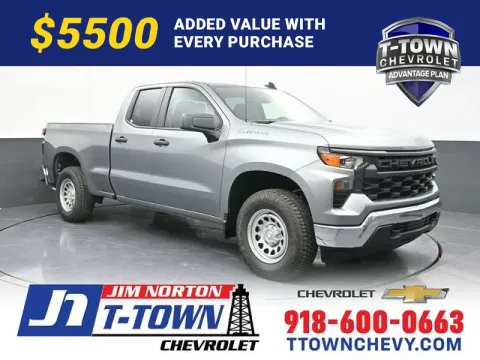 Gray 2026 Chevrolet Silverado 1500 WT for sale in Tulsa, OK