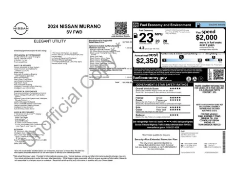 Photos of 2024 Nissan Murano SV for sale in Tulsa, OK at Jim Norton T-Town Chevrolet