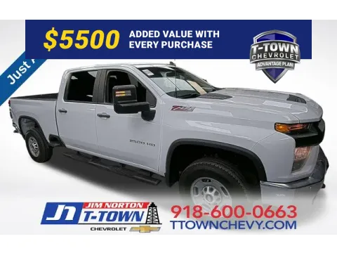 White 2023 Chevrolet Silverado 2500HD Work Truck for sale in Tulsa, OK