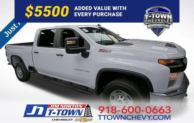 White 2023 Chevrolet Silverado 2500HD Work Truck for sale in Tulsa, OK