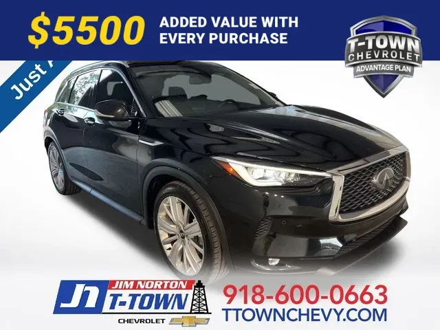 Black 2020 INFINITI QX50 Sensory for sale in Tulsa, OK