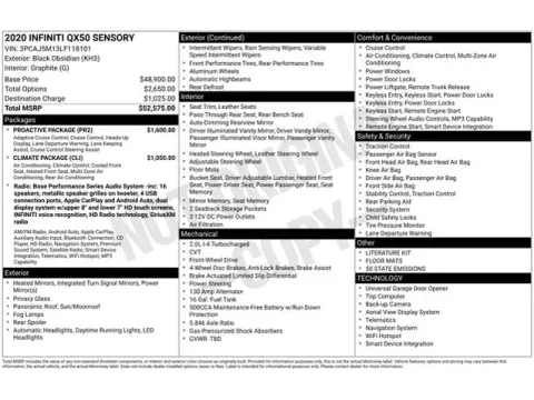 Photos of 2020 INFINITI QX50 Sensory for sale in Tulsa, OK at Jim Norton T-Town Chevrolet
