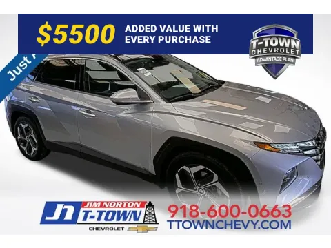 Silver 2022 Hyundai Tucson Limited for sale in Tulsa, OK