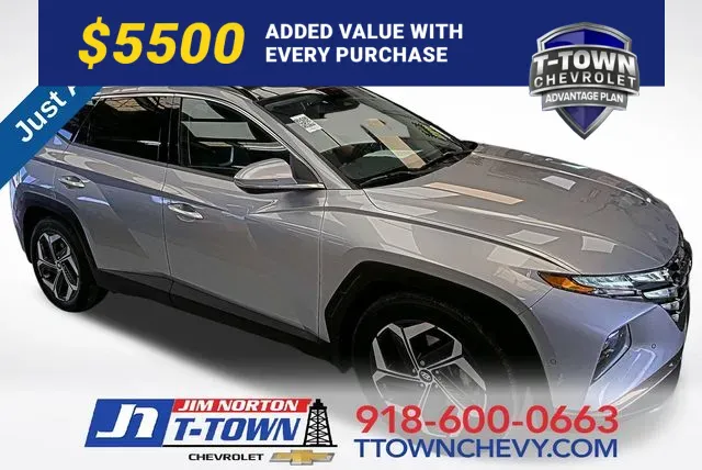 Silver 2022 Hyundai Tucson Limited for sale in Tulsa, OK