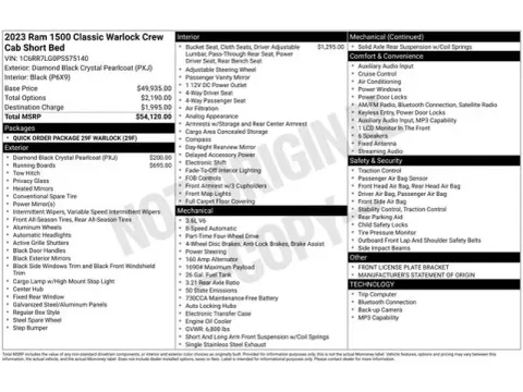 Photos of 2023 Ram 1500 Classic Warlock for sale in Tulsa, OK at Jim Norton T-Town Chevrolet