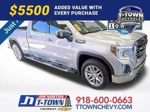 Silver 2021 GMC Sierra 1500 SLT for sale in Tulsa, OK