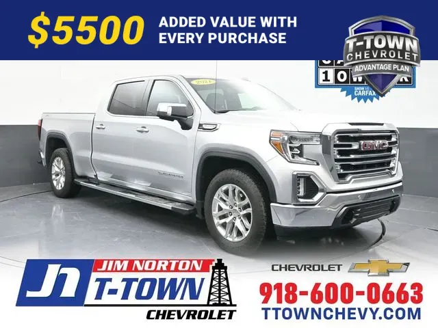 Silver 2021 GMC Sierra 1500 SLT for sale in Tulsa, OK