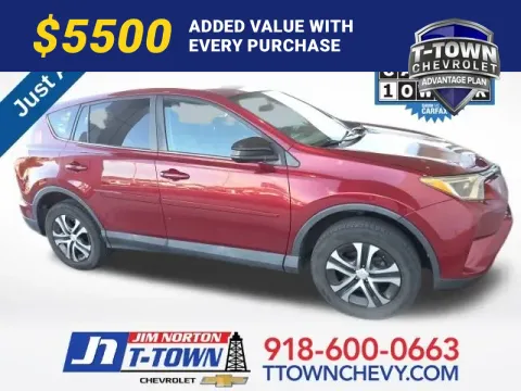 Red 2018 Toyota RAV4 LE for sale in Tulsa, OK