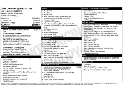 Photos of 2023 Chevrolet Equinox RS for sale in Tulsa, OK at Jim Norton T-Town Chevrolet