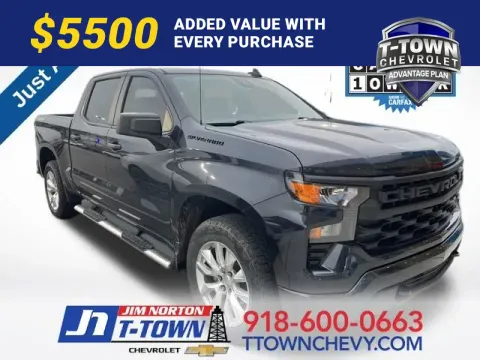 Gray 2023 Chevrolet Silverado 1500 Custom for sale in Tulsa, OK