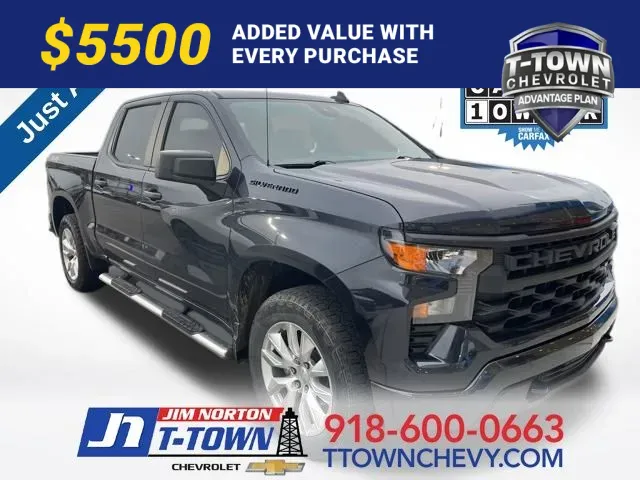 Gray 2023 Chevrolet Silverado 1500 Custom for sale in Tulsa, OK