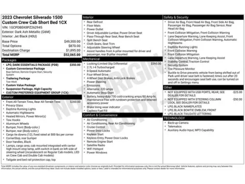 Another view of 2023 Chevrolet Silverado 1500 Custom for sale in Tulsa, OK at Jim Norton T-Town Chevrolet