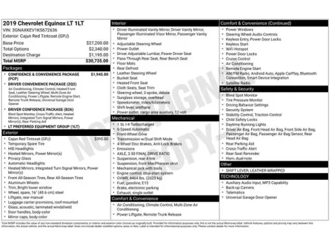 Photos of 2019 Chevrolet Equinox LT for sale in Tulsa, OK at Jim Norton T-Town Chevrolet