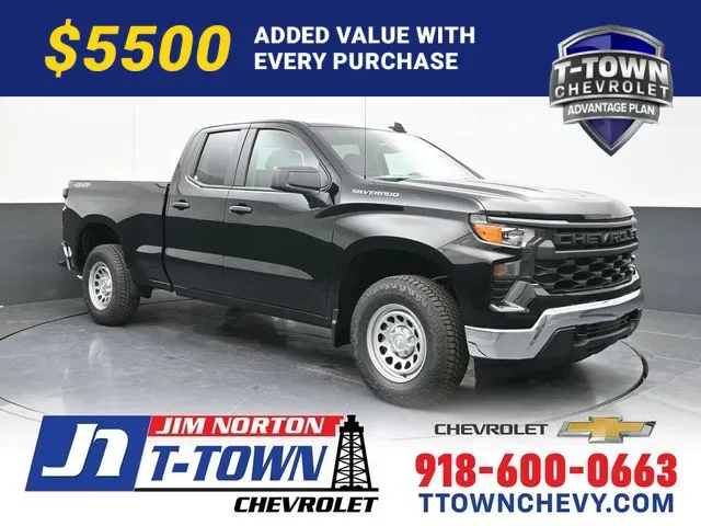 Black 2026 Chevrolet Silverado 1500 WT for sale in Tulsa, OK