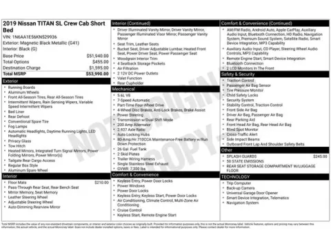 Another view of 2019 Nissan Titan SL for sale in Tulsa, OK at Jim Norton T-Town Chevrolet