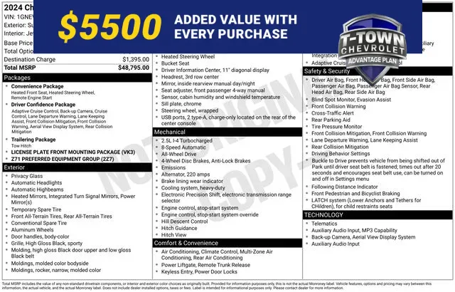 White 2024 Chevrolet Traverse Z71 for sale in Tulsa, OK