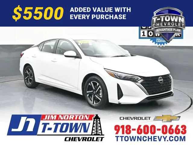 White 2024 Nissan Sentra SV for sale in Tulsa, OK