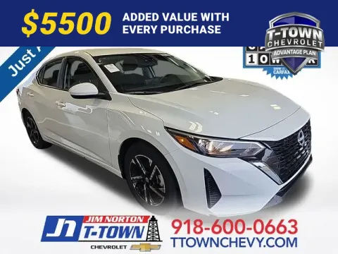 White 2024 Nissan Sentra SV for sale in Tulsa, OK