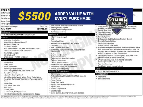 White 2021 Chevrolet Malibu LT for sale in Tulsa, OK