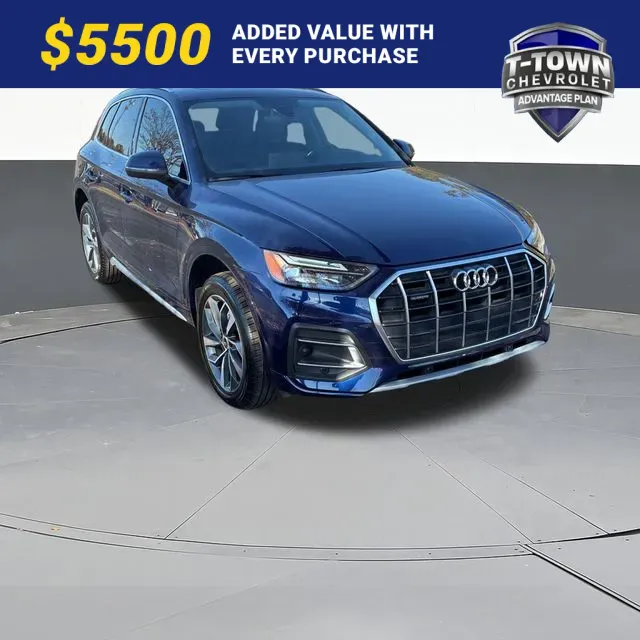 Blue 2021 Audi Q5 45 Premium Plus for sale in Tulsa, OK
