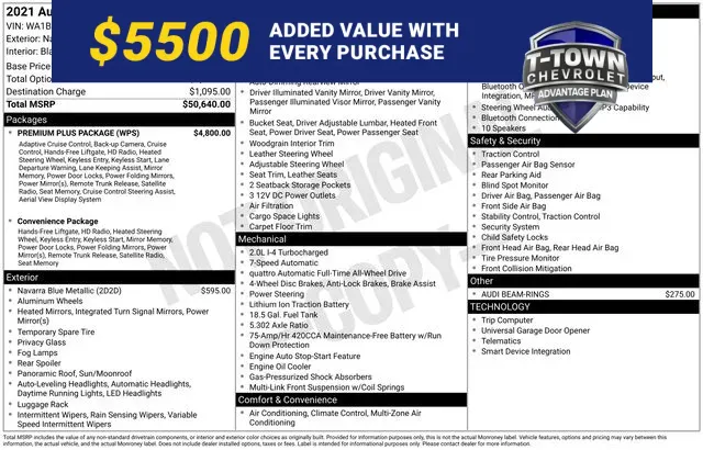 Blue 2021 Audi Q5 45 Premium Plus for sale in Tulsa, OK