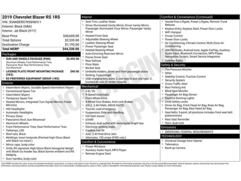 Another view of 2019 Chevrolet Blazer RS for sale in Tulsa, OK at Jim Norton T-Town Chevrolet