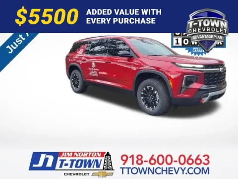 Red 2026 Chevrolet Traverse Z71 for sale in Tulsa, OK