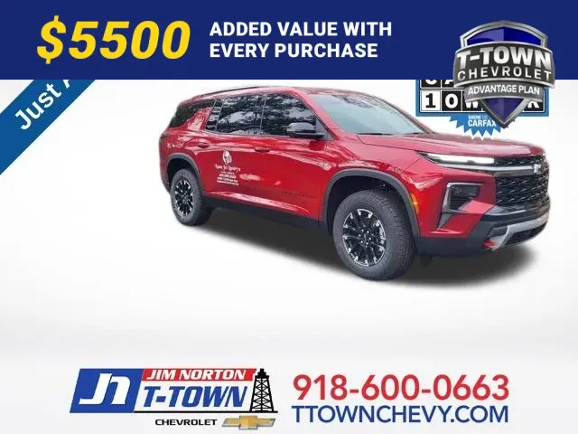 Red 2026 Chevrolet Traverse Z71 for sale in Tulsa, OK