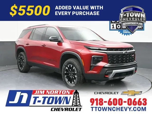 Red 2026 Chevrolet Traverse Z71 for sale in Tulsa, OK