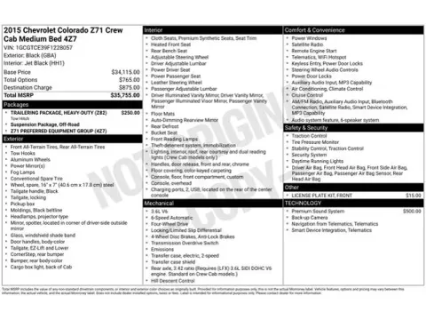 Another view of 2015 Chevrolet Colorado Z71 for sale in Tulsa, OK at Jim Norton T-Town Chevrolet