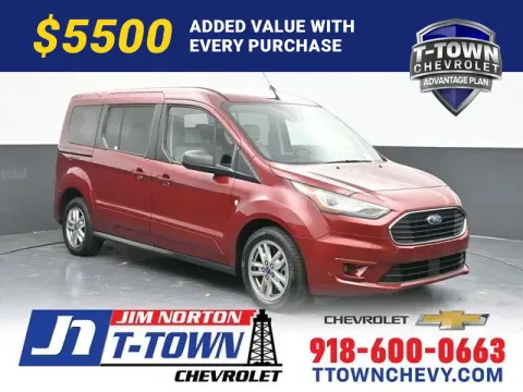 Red 2021 Ford Transit Connect XLT for sale in Tulsa, OK