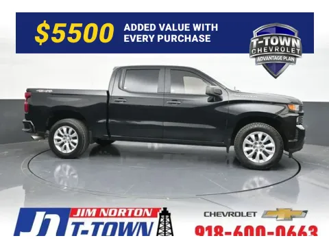 Black 2019 Chevrolet Silverado 1500 Custom for sale in Tulsa, OK