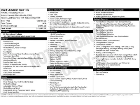 Photos of 2024 Chevrolet Trax 1RS for sale in Tulsa, OK at Jim Norton T-Town Chevrolet