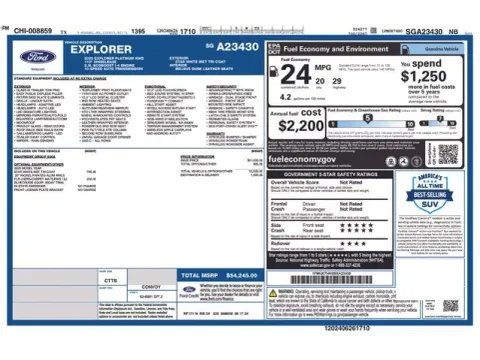 Photos of 2025 Ford Explorer Platinum for sale in Tulsa, OK at Jim Norton T-Town Chevrolet