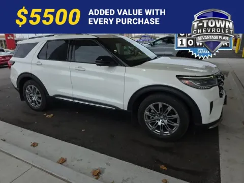 White 2025 Ford Explorer Platinum for sale in Tulsa, OK