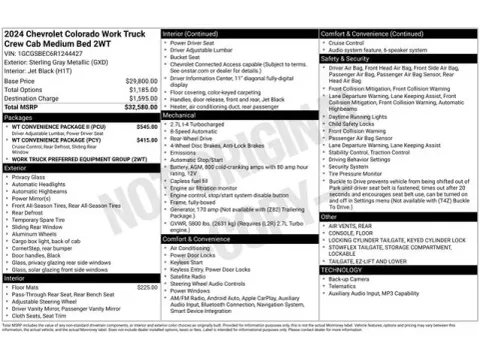 Another view of 2024 Chevrolet Colorado Work Truck for sale in Tulsa, OK at Jim Norton T-Town Chevrolet