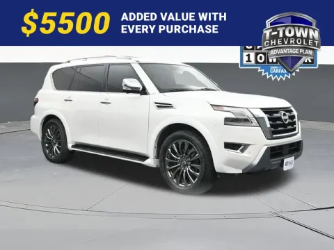 White 2023 Nissan Armada Platinum for sale in Tulsa, OK