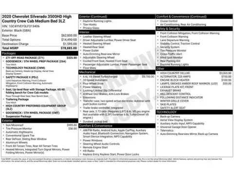 Another view of 2020 Chevrolet Silverado 3500HD High Country for sale in Tulsa, OK at Jim Norton T-Town Chevrolet