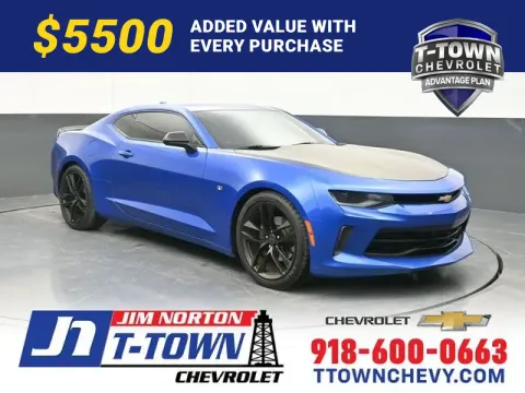 Blue 2017 Chevrolet Camaro 1LS for sale in Tulsa, OK