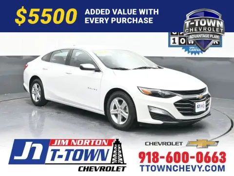 White 2020 Chevrolet Malibu LS for sale in Tulsa, OK
