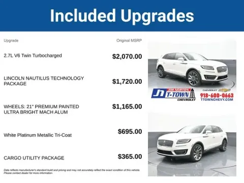 More photos of 2019 Lincoln Nautilus Reserve at Jim Norton T-Town Chevrolet, OK