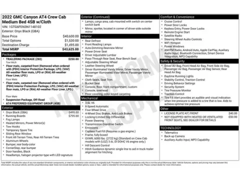 Another view of 2022 GMC Canyon AT4 w/Cloth for sale in Tulsa, OK at Jim Norton T-Town Chevrolet