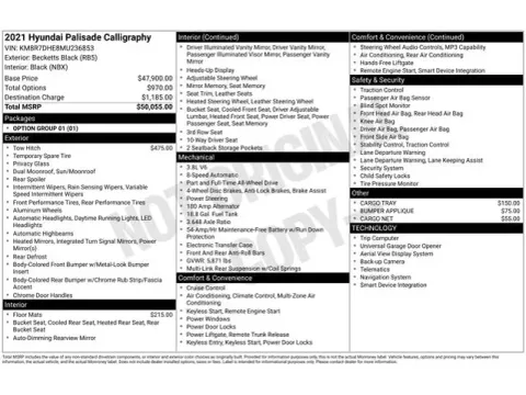 Another view of 2021 Hyundai Palisade Calligraphy for sale in Tulsa, OK at Jim Norton T-Town Chevrolet