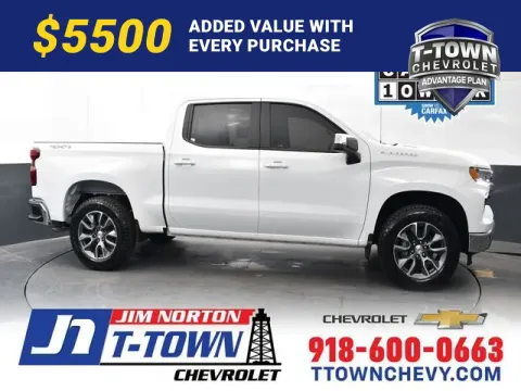 White 2025 Chevrolet Silverado 1500 LT for sale in Tulsa, OK