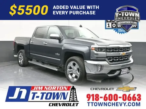 Gray 2018 Chevrolet Silverado 1500 LTZ for sale in Tulsa, OK